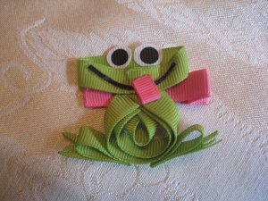 Handmade Frog Alligator clip