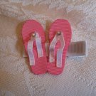 Handmade Flip Flop Alligator clip - pink