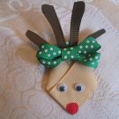 Handmade Reindeer Alligator clip