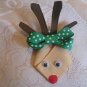 Handmade Reindeer Alligator clip