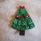 Handmade Christmas tree Alligator clip