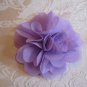 Elegant Flower Puff Alligator clip - lavender