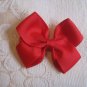 Handmade Bow Alligator Clip - Red