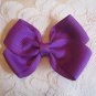 Handmade Bow Alligator Clip - purple