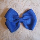 Handmade Bow Alligator Clip - blue