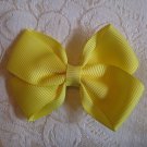Handmade Bow Alligator Clip - yellow