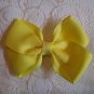 Handmade Bow Alligator Clip - yellow