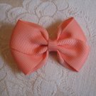 Handmade Bow Alligator Clip - salmon