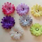 2 inch mini daisy Hair Clips - Set of 7