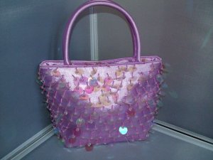 Purple  hand bag