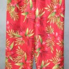 SILKLAND pretty floral SILK PANTS size 8