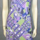 GINGER retro print DRESS size 8 / 10