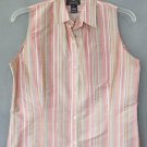 JONES NEW YORK silk blouse TOP size large