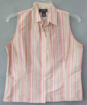 JONES NEW YORK silk blouse TOP size large