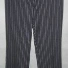 NINE & COMPANY navy herringbone pinstripe PANTS size 4
