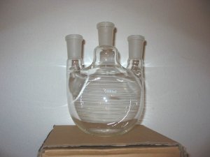 3-neck flat bottom boiling flask: 24/40 1000ml