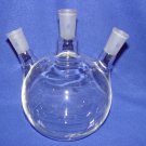3-neck Flat bottom flask 24/40 2000ml angled small flat area for heating mantle