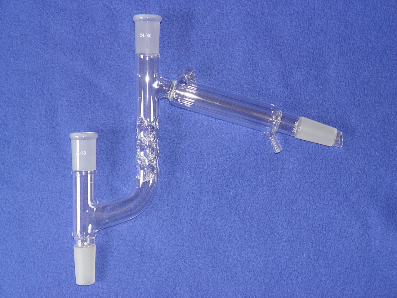 24/40 Claisen Fractional Distillation Head with vigreux & Liebig Condenser