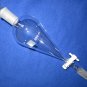 250ml Pear Separatory addition dropping funnel 24/40 PTFE glass stopper premium