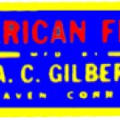 AMERICAN FLYER TRAINS GILBERT ACCESSORY STICKER