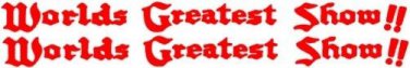 CIRCUS PASSENGER CAR WATER SETTING DECAL for American Flyer S Gauge Scale Trains