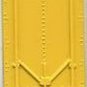 Yellow REEFER CAR DOOR for American Flyer S Gauge Scale Trains