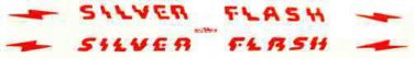 SILVER FLASH DIESEL SIDES WATER SETTING DECAL for American Flyer S Gauge Trains