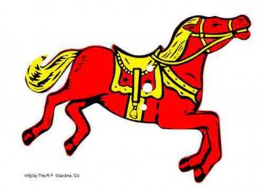 "OF"  HORSE for GILBERT ERECTOR SET - Reprint Cardstock