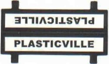 PLASTICVILLE LOADING PLATFORM SIGN for Plasticville HO Gauge Scale Buildings