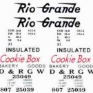 COOKIE BOX CAR WATER SETTING DECAL for American Flyer S Gauge Scale Trains Parts