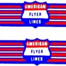 HANDCAR w/WINGS ADHESIVE STICKER for American Flyer S Gauge Scale Trains Parts