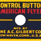 ACCESSORY/ACTION CAR BUTTON ADHESIVE STICKER early for American Flyer Trains