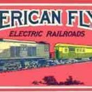 SET BOX ADHESIVE LABEL ELECTRIC RAILROADS for American Flyer Mfg. Co.Trains