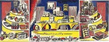 DIME STORE CLEAR Window Insert Plasticville S Gauge Scale Buildings