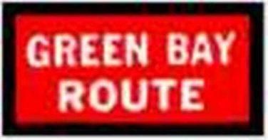 GREEN BAY ROUTE REEFER ADHESIVE BACK Pair GILBERT AMERICAN FLYER HO