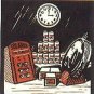 Plasticville Gas Station Small Black Background CLEAR Window O/S Gauge C107