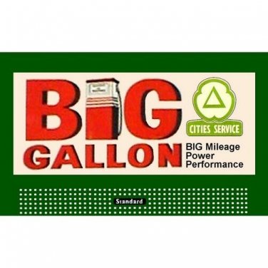 LIONEL STYLE BILLBOARD INSERT BIG GALLON & AMERICAN FLYER