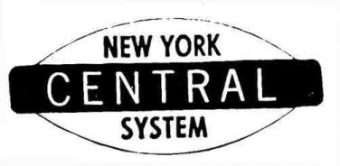 NEW YORK CENTRAL Self ADHESIVE STICKER for GILBERT HO/AMERICAN FLYER HO TRAINS
