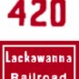 HO 420 LACKAWANNA NOSE ADHESIVE BACK STICKER GILBERT HO/AMERICAN FLYER HO TRAINS