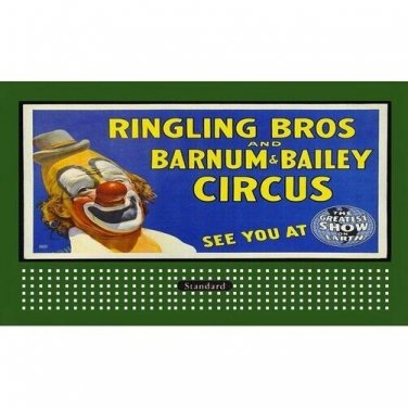 LIONEL STYLE BILLBOARD INSERT RINGLING BROS. & AMERICAN FLYER