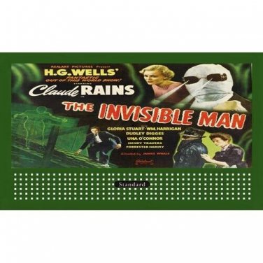 LIONEL STYLE BILLBOARD INSERT THE INVISABLE MAN & AMERICAN FLYER