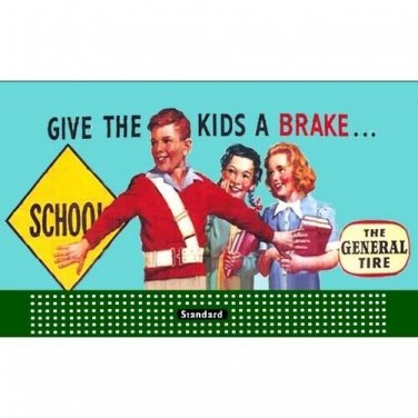 LIONEL STYLE BILLBOARD INSERT  GENERAL TIRE & AMERICAN FLYER