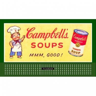 LIONEL STYLE BILLBOARD INSERT  CAMPBELL'S SOUPS & AMERICAN FLYER