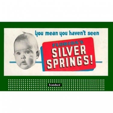 LIONEL STYLE BILLBOARD INSERT  SILVER SPRINGS #4 & AMERICAN FLYER