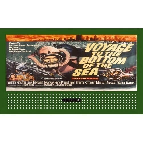 LIONEL STYLE BILLBOARD GLOSSY INSERT VOYAGE TO THE BOTTOM OF THE SEA