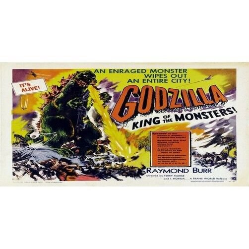 AMERICAN FLYER GODZILLA ADHESIVE WHISTLE BILLBOARD STICKER 577 etc.