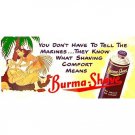 AMERICAN FLYER BURMA-SHAVE #2 ADHESIVE WHISTLE BILLBOARD STICKER for 577 etc.