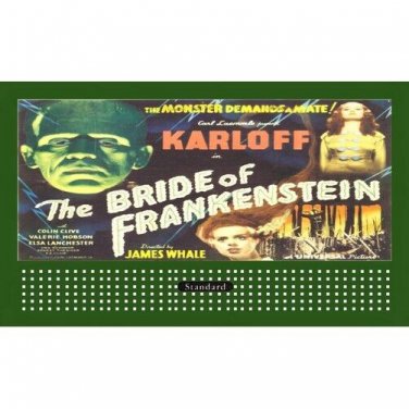 LIONEL STYLE BILLBOARD INSERT THE BRIDE OF FRANKENSTEIN & AMERICAN FLYER