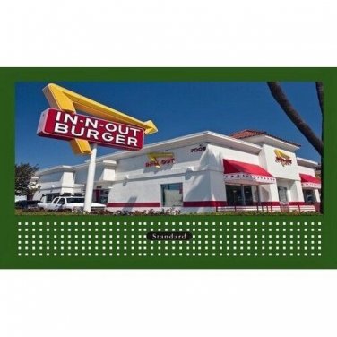 BILLBOARD THEME INSERT IN-N-OUT BURGER FITS Lionel Trains 310 Holder