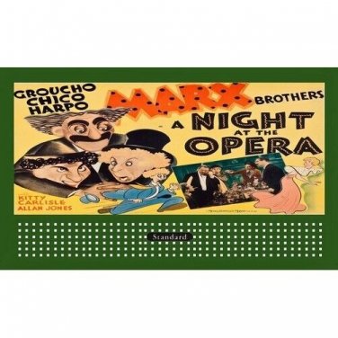 BILLBOARD THEME INSERT A NIGHT AT THE OPERA MARX BROS Lionel Trains 310 Holder